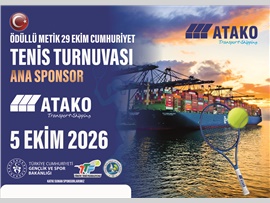 ÖDÜLLÜ METİK 29 EKİM CUMHURİYET TENİS TURNUVASI BAŞLIYOR.
